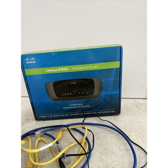 ⚡️Cisco Linksys E1000 Wireless-N 2.4GHz Band Fast Ethernet Ports 10/100 Router - Picture 8 of 8